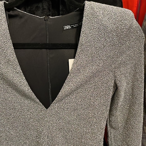 Zara Silver Long Sleeves Bodysuit - Picture 5 of 11